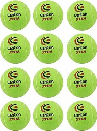 Pack of 12 Original Cancon Extra Tennis Balls Practice Balls for Tennis Cricket and Hockey