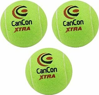 Pack of 3 Original Cancon Extra Tennis Balls Practice Balls for Tennis Cricket and Hockey