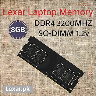 8GB Lexar Laptop Memory DDR4 3200 SODIMM RAM