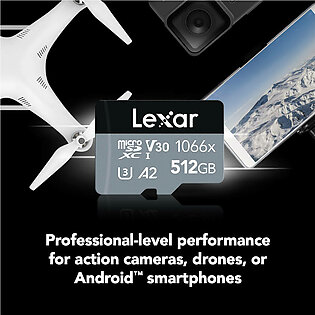 512GB Lexar Professional 1066x microSDXC UHS-I Card SILVER Series