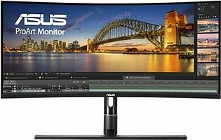 ASUS ProArt Display PA34VC Curved Professional Monitor – 34.1-inch, UWQHD, 1900R Curvature, HDR-10, 100% sRGB, Color Accuracy ΔE < 2, Hardware Calibration, Thunderbolt™ 3, 100Hz, Adaptive-Sync, Ergonomic Design​