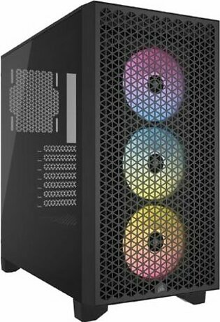 Corsair 3000D RGB AIRFLOW Mid-Tower PC Case – Black
