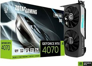 ZOTAC GAMING GeForce RTX 4070 Twin Edge OC DLSS 3 12GB GDDR6X 192-bit 21 Gbps PCIE 4.0 Compact Gaming Graphics