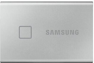 Samsung T7 Touch Portable SSD 1TB – Up to 1050 MB/s – USB 3.2 External Solid State Drive, Silver