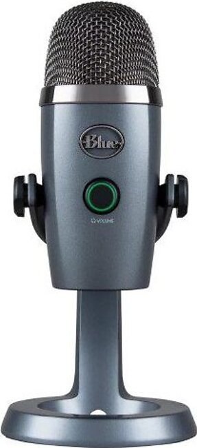 Logitech YETI NANO Premium Dual-Pattern USB with Blue VOICE Microphone Shadow Grey 988-000205