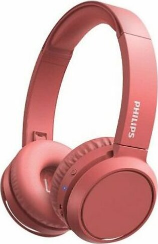 PHILIPS On-Ear Headphones TH4205RD/00 with Bass Boost Button Matte Red