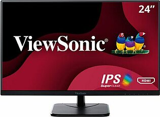 ViewSonic VA2456-mhd 24″ 100Hz 1080p IPS with Adaptive Sync, HDMI, DisplayPort, and VGA Monitor (Used)