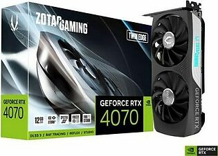 ZOTAC GAMING GeForce RTX 4070 Twin Edge DLSS 3 12GB GDDR6X 192-bit 21 Gbps PCIE 4.0 Compact Gaming Graphics Card