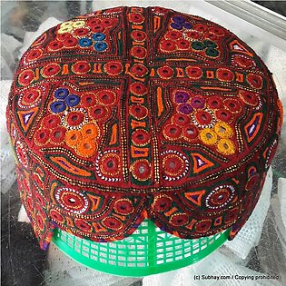 Bugti / Balochi / Sindhi Cap / Topi (Hand Made) MKC-549