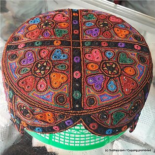 Bugti / Balochi / Sindhi Cap / Topi (Hand Made) MKC-526