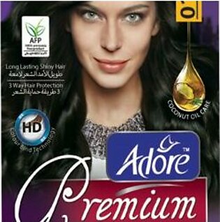 Adore Natural Black Premium Hair Colour 1