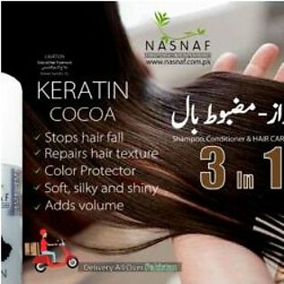 Keratin Cocoa 3 in 1 Hair Care Solution -250ml