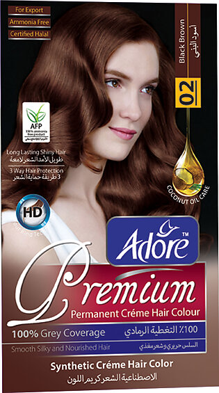 Adore Black Brown Premium Hair Colour 2