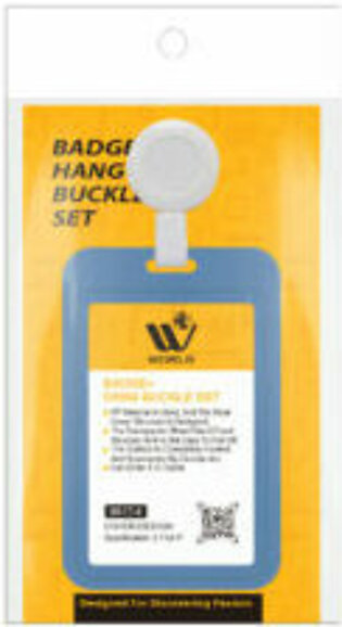 WBM Badge + Hang Buckle Set Purple