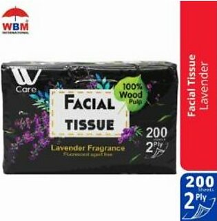 WBM Medium Facial Tissue Lavender 2Ply
