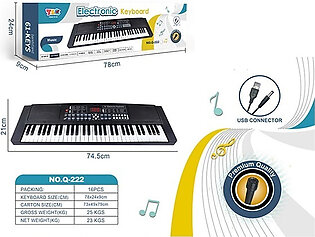 61 Keys Large Electronic Keyboard Piano With Microphone