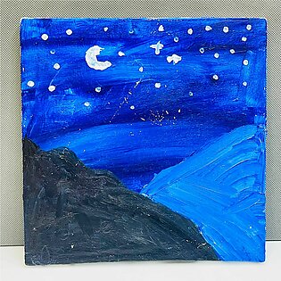 10×10* Inches Night View Canvas Painting