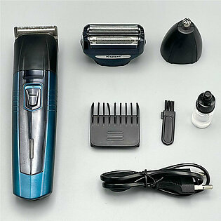 Rechargeable 3 in 1 Kemei Shaver & Trimmer