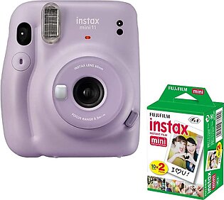 Instax Mini 11 Fujifilm Polaroid Instant Camera with 10×2 Film Free