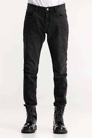 Charcoal Basic Skinny Fit Jeans 224-121-013