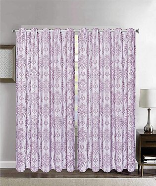 Lilac Glow Printed Curtain