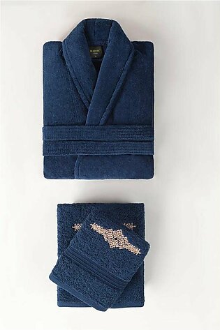 Navy Bridal Towel Gift Set