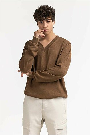 Brown Fashion Sweater MN-SWT-WS23-182C