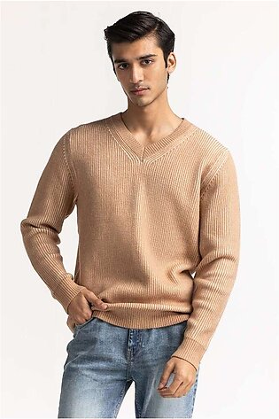 Beige Fashion Sweater MN-SWT-WS23-086