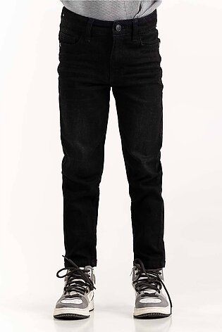 Junior Boy Charcoal Jeans With An Adjustable Inner Waistband 224-321-009