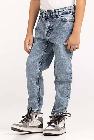 Junior Boy Light Blue Denim Jeans 224-321-007