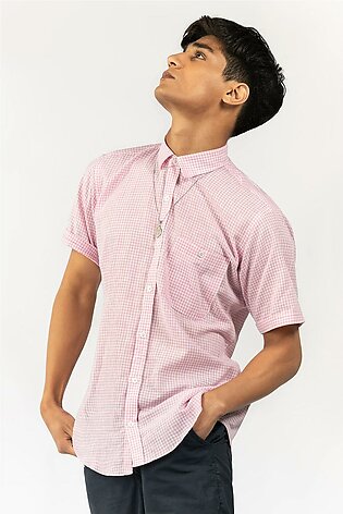 Pink-White Casual Shirt CM-YD-2872 CS HS