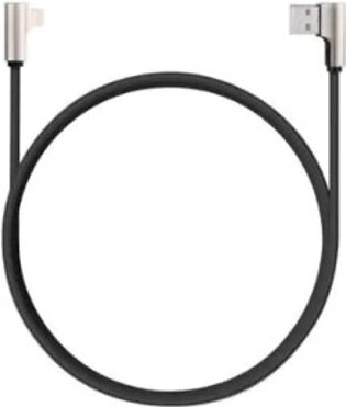 90° Nylon USB-A to Lightning Cable By Aukey CB-BAL6 – Black