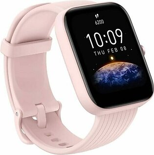 Amazfit Bip 3 Smart Watch with 1.69″ Large Color Display,2 Weeks’ Battery Life,5 ATM Water-Resistance, Cricket Sports Data Monitoring – Pink