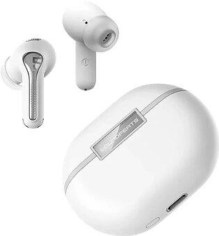 SoundPEATS Capsule3 Pro Hi-Res Headphones with LDAC, Hybrid Active Noise Cancellation Earphones with 6 Mics for Calls Wireless Earbuds – White