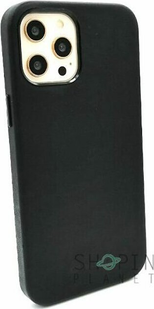 iPhone 12 Pro Max Original Qialino Genuine Cow Leather Case – Black