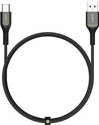 USB A To USB C Quick Charge 3.0 Kevlar Cable – 1.2M By Aukey CB-AKC1 – Black