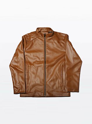 Men's Leather Jacket Jk-0257 D.Brown