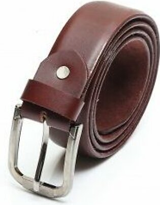 Brown Leather Men Belt-007