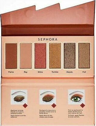 SEPHORA – Flash Sequins Eyeshadow Palette – 01 Peach Gold