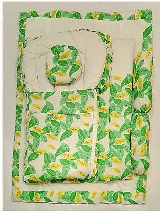 Newborn 6Pcs Gadda Set -Leafy Green