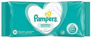 Pampers Baby Changing Wipes Sensitive Clean 52 Pcs