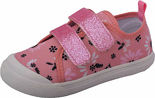 Nexteen Pink Floral Canvas Shoes 11899