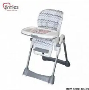 Tinnies Bg-89-3 Tinnies Baby Adjustable High Chair Grey Striper