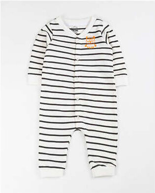 Product Title: Baby Boys Off White Color Romper Suit MATERIAL & CARE: Terry Machine or Handwash upto 30째C/86F Gentle cycle Do not Dry in Direct Sunlight Do not Bleach Do not Iron directly on Prints/Embroidery