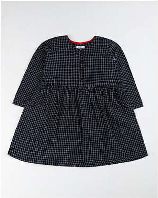 Product Title: Baby Girl Black Color Dress Woven Top MATERIAL & CARE: Flannel Machine or Handwash upto 30°C/86F Gentle cycle Do not Dry in Direct Sunlight Do not Bleach Do not Iron directly on Prints/Embroidery