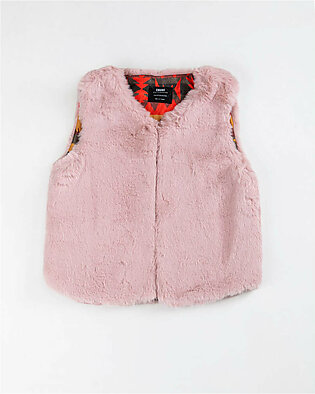 Product Title: Baby Girl Pink Color Gilet Jacket MATERIAL & CARE: Wool Machine or Handwash upto 30°C/86F Gentle cycle Do not Dry in Direct Sunlight Do not Bleach Do not Iron directly on Prints/Embroidery