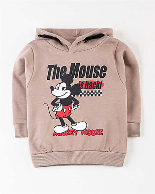 Design Details: Beige Mickey Mouse Terry Hoodie, with a soft brushed interior. This hoodie showcases a double-layered hood and ribbed cuffs and hem. Fit Type: Regular Fabric: Terry Occasion: Everyday Casual Care Instructions: Machine or handwash upto 30°C/86F Gentle cycle...