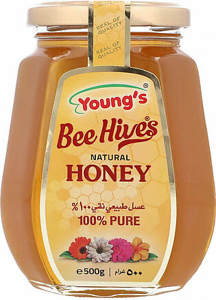Youngs Bee Hives Natural Honey 500g