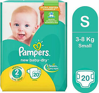 Pampers Baby Dry Diapers Small Size 2 (20 Count)