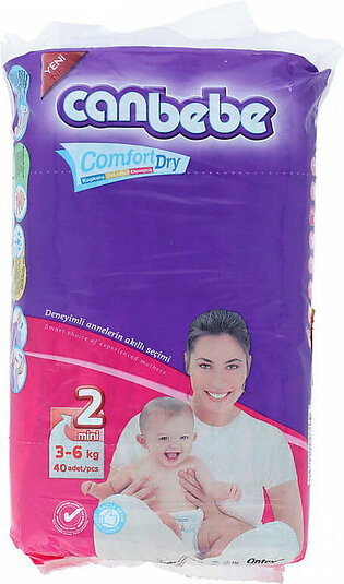 Canbebe Diapers 2 mini (3 to 6 kg) 40Pcs